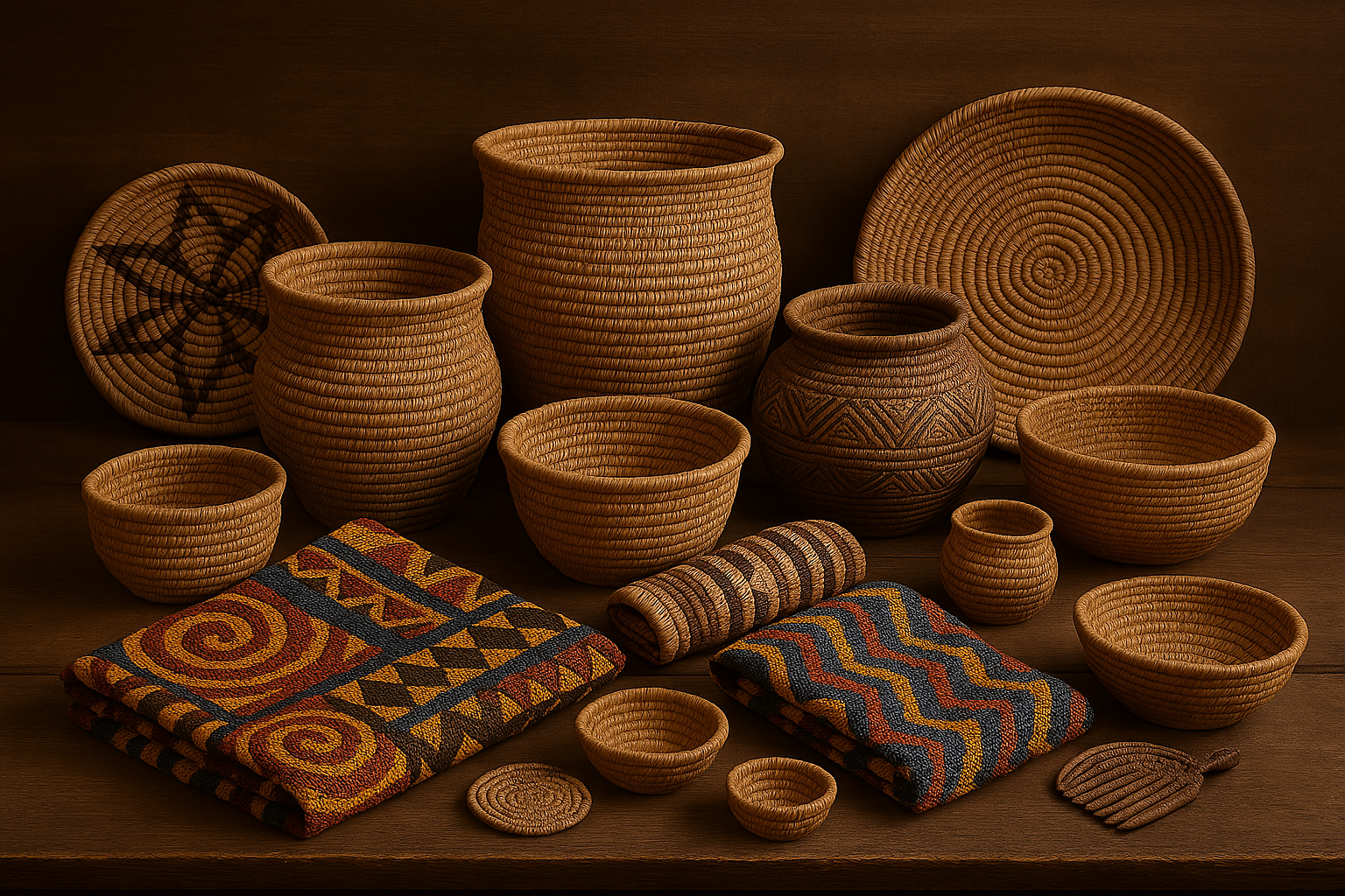 Traditional basket weaving