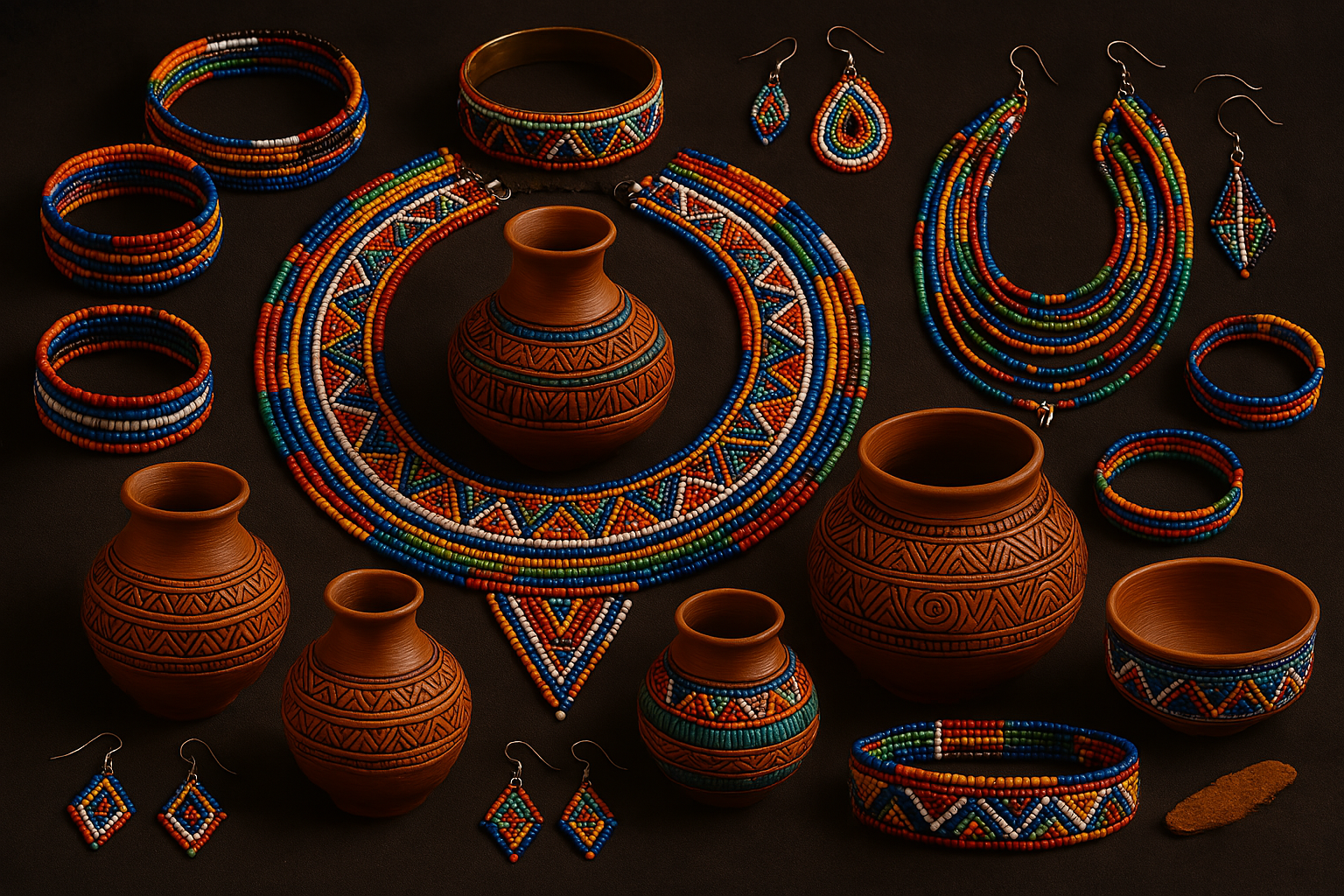 Kenyan beadwork and jewelry