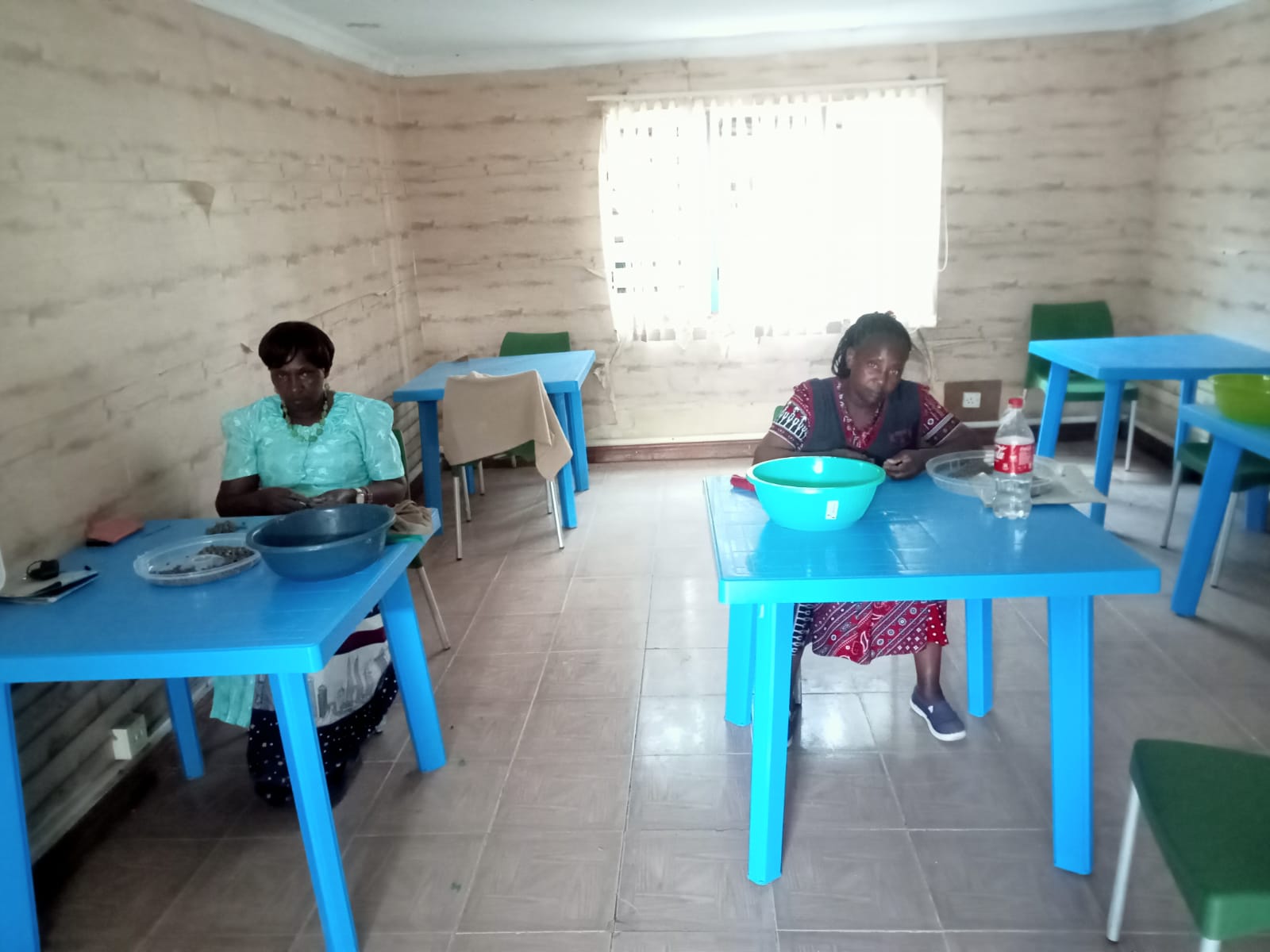 Traditional clay bead crafting